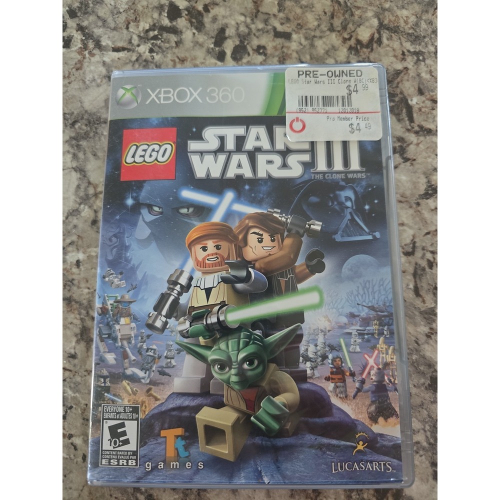 LEGO Star Wars III: The Clone Wars Video game Microsoft Xbox 360 Complete 2011